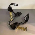 [Saint Laurent] YSL Saint Laurent heel high-heeled sandals for early spring Paris catwalk show, the design of Saint Laurent's brain hole is amazing. - Image 3
