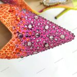 Rhinestone gradient color pointed temperament thin heeled high heels, 2025 new single shoe toe button sandals - Image 5