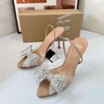 ZA New 2025 Summer Thin Heel Splicing with Brown Style High Heel Shoes