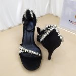 rhinestone buckle strap, fashion sandals, women's summer internet celebrity,  high heels, slim heels - Image 3