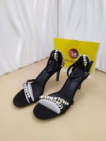 rhinestone buckle strap, fashion sandals, women's summer internet celebrity,  high heels, slim heels - Image 2