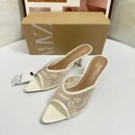 Premium Floral Embroidered Pointed Toe Mules - Elegant Party Wear Heels - Image 4