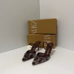 Elegant Pointed Toe Beaded Slingback Heels - Image 4