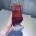 Luxury Cocktail Drink Shaped Crystal Evening Clutch Bag - Image 4