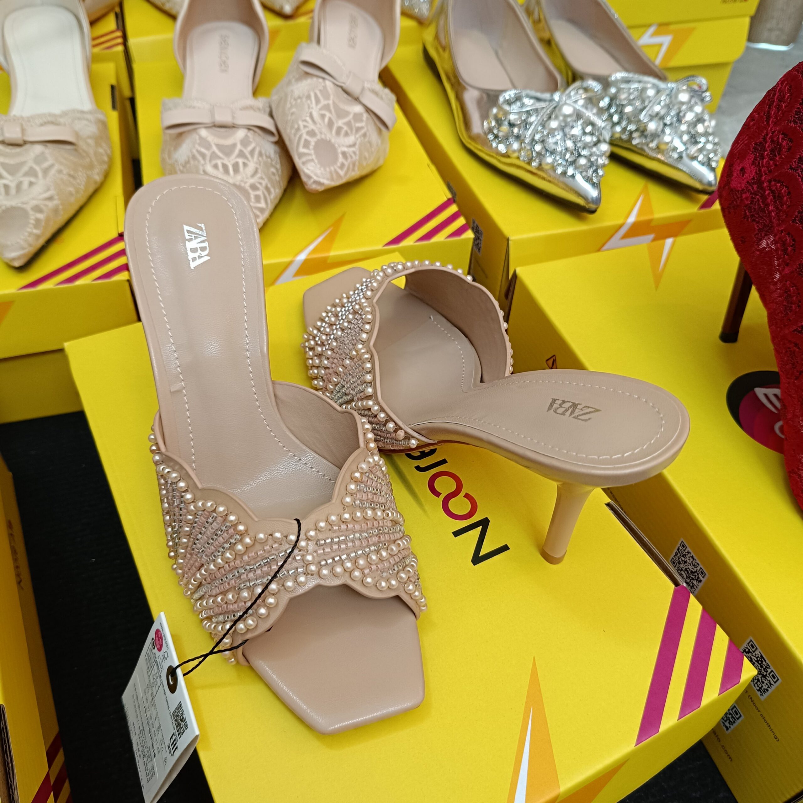 2026/06/1000263070-scaled.jpg Zara Pearl & Bead Embellished Heeled Mules - Image 1