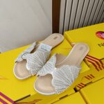 Zara Pearl & Bead Embellished Flat Sandals