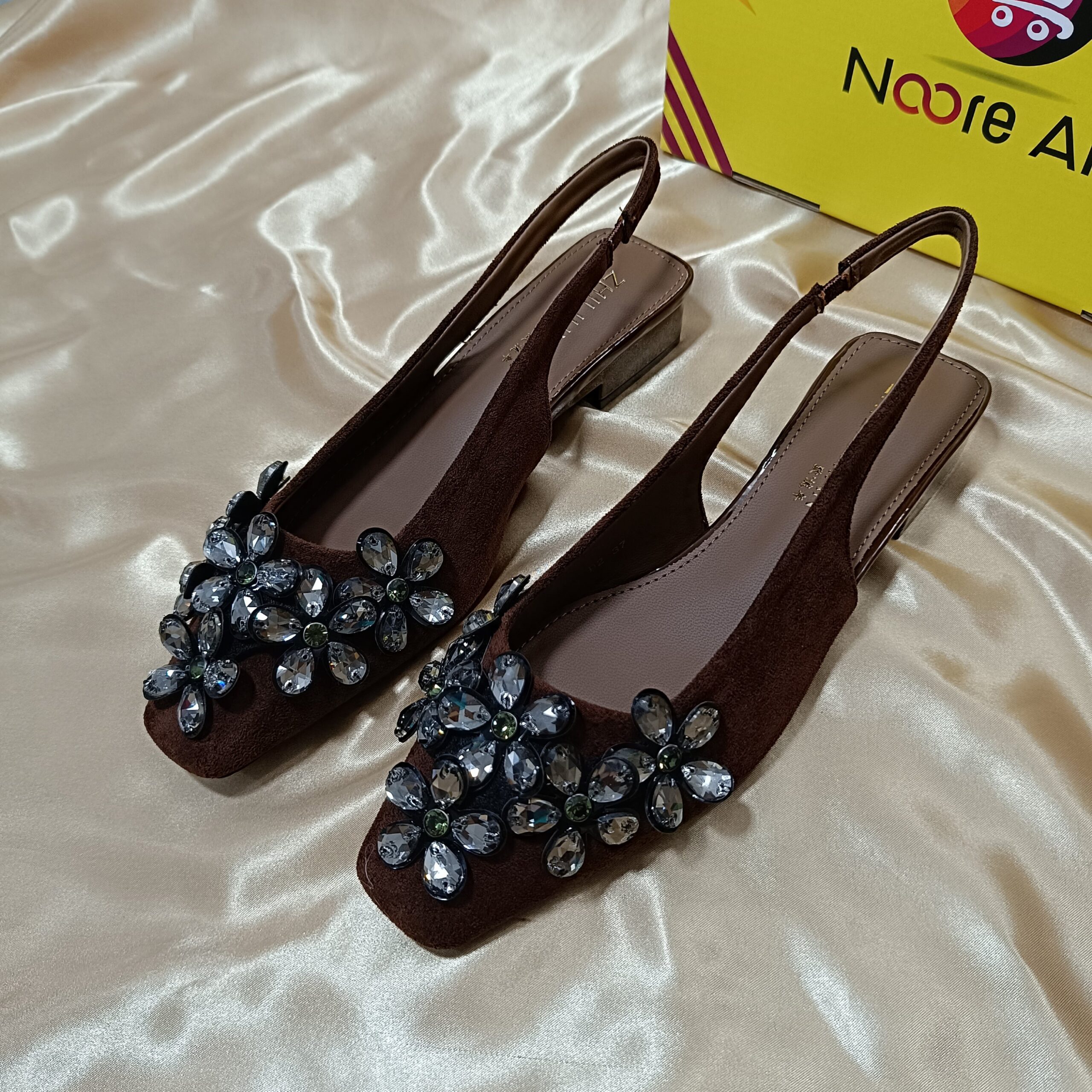 2026/09/1000260142-scaled.jpg NAS18-Crystal Floral Embellished Suede Slingback Flats - Image 1
