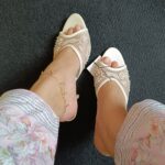 Premium Floral Embroidered Pointed Toe Mules - Elegant Party Wear Heels - Image 2