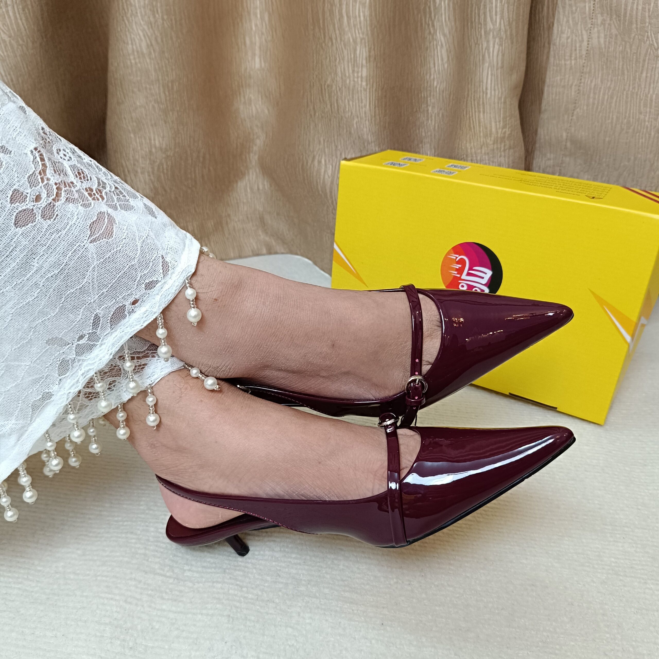 2026/09/1000275750-scaled.jpg Burgundy Patent Pointed-Toe Strap Heels - Image 1